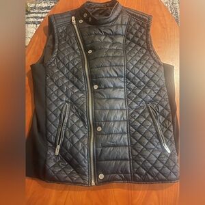 Men's Quilted Black Vest